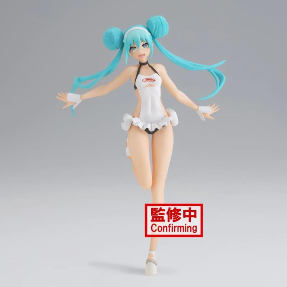 Banpresto - Figurine Hatsune Miku Racing Miku2022 Tropical Maid, 16 cm, BP19612, Multicolore Banpresto - Figurine Hatsune Miku Racing Miku2022 Tropical Maid, 16 cm, BP19612, Multicolore